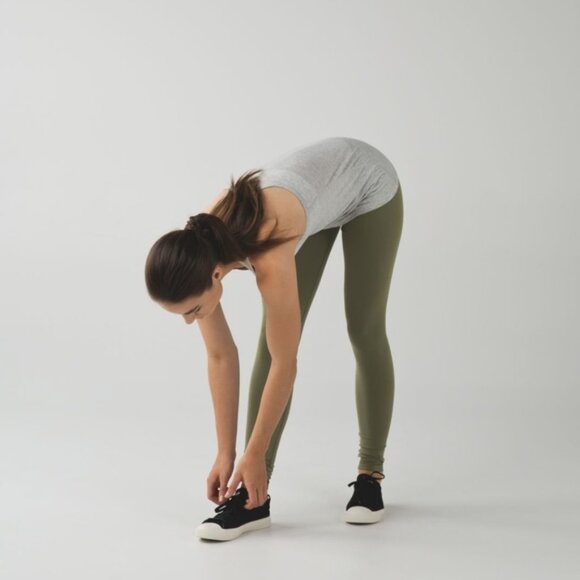 Lululemon Wunder Under Pant *Full-On Luon Fatigue Green Denim - Picture 3 of 8